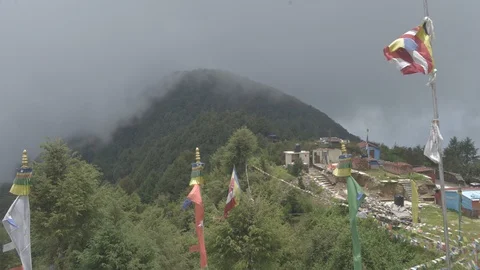 Timelapse of Sermathang Stupa Stock Footage 91882932