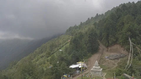 Timelapse of Sermathang Stupa Stock Footage 91882947