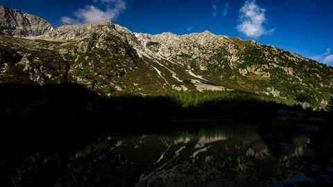 Timelapse shadows in mountain Stock Footage 95189193