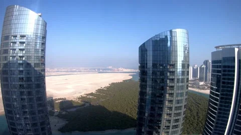 A Timelapse of the shadows of several buildings, HD. Stock Footage 143584552