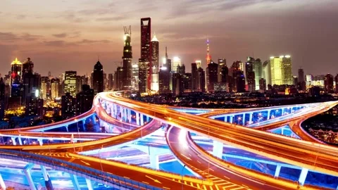 Timelapse of Shanghai City Stock Footage 281208798