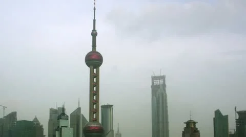 Timelapse Shanghai skyline Stock-Footage 11570074