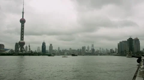 Timelapse Shanghai skyline 스톡 동영상 11592082