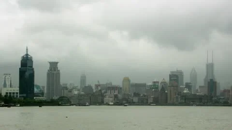 Timelapse Shanghai skyline Stock-Footage 11611161
