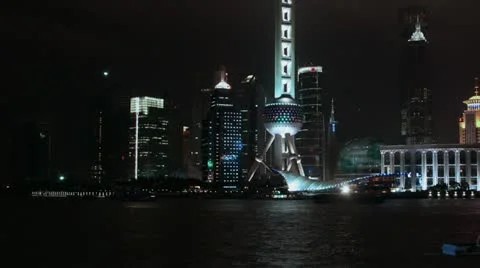 Timelapse Shanghai skyline 스톡 동영상 11611231