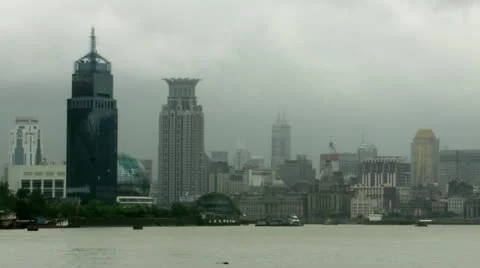 Timelapse Shanghai skyline Stock-Footage 11611238