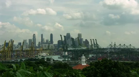 Timelapse shipping port 動画素材 11591154