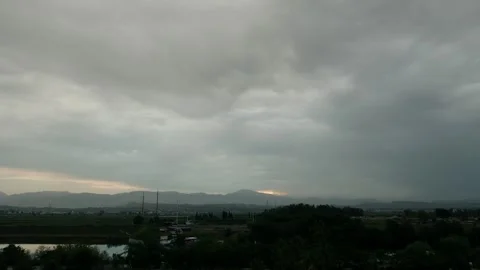 Timelapse with ships clouds and mountains landscape in Turkey Stock Footage 286311938