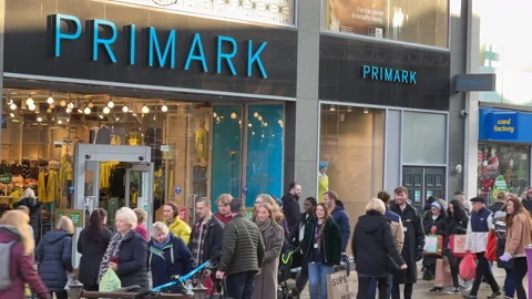 Timelapse shoppers at Primark Stock Footage 225523185