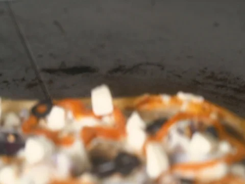 Timelapse shot of baking pizza in oven 4 Stock-Footage 80363936