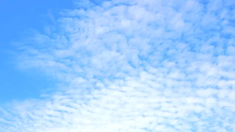 Timelapse shot of the movement of clouds in the blue sky. 4K Stock Footage 285814997