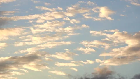 Timelapse shot of the movement of clouds in the blue sky. 4K Stock Footage 318633247