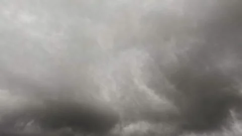 Timelapse showing of dark, grey storm clouds Video stock 331046875