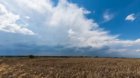 Timelapse showing the formation of a powerful supercell storm Stock Footage 301409715