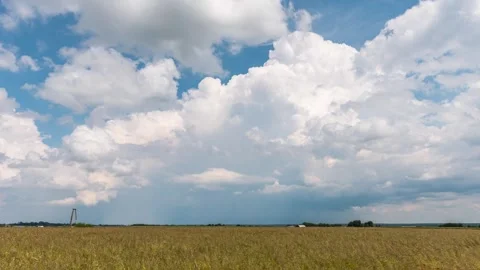 Timelapse showing the storm clouds moving Stock Footage 301515511
