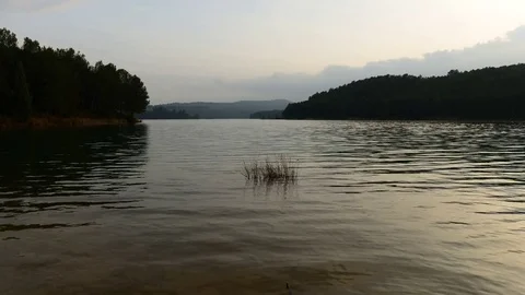 Timelapse Sichar lake landscape Stock Footage 72954675