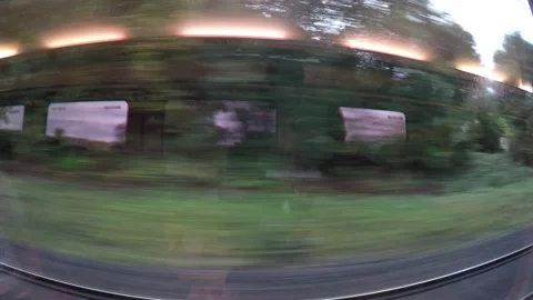 Timelapse of a side view of a train in Germany 動画素材 143550272