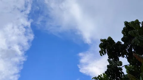 TimeLapse The sight of a clear blue sky with white clouds Vídeos de archivo 304405124