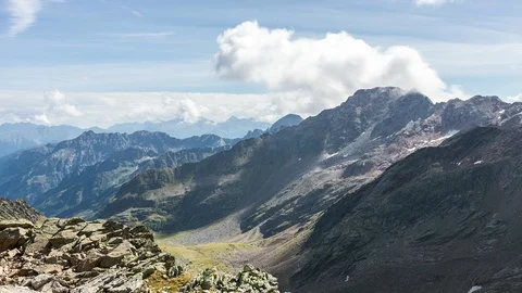 Timelapse At The Simming Joechel In The Alps Video stock 87530781