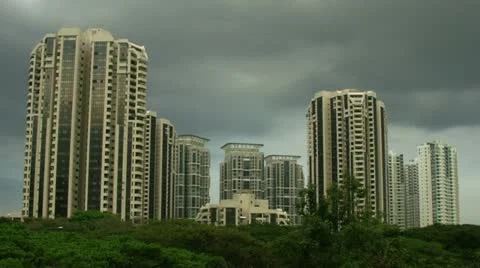 Timelapse Singapore condominium 動画素材 11590916