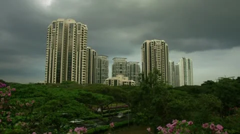 Timelapse Singapore condominium 스톡 동영상 11610391