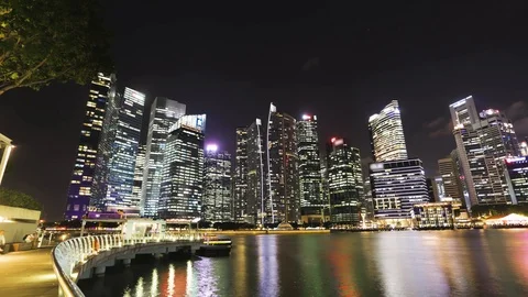 Timelapse in Singapore Stock Footage 90430057