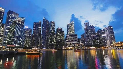 Timelapse in Singapore Stock Footage 90430133