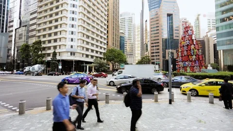 Timelapse in Singapore Stock Footage 90430169