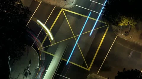 Timelapse Singapore intersection 스톡 동영상 11609947