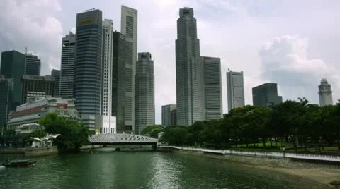 Timelapse Singapore River 스톡 동영상 11566257