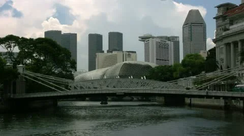Timelapse Singapore River 스톡 동영상 11591205