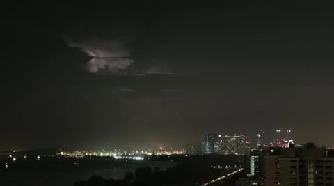 Timelapse Singapore skyline Vídeo Stock 11591741