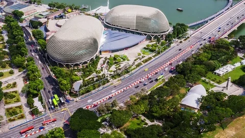 Timelapse of Singapore Skyline Stock-Footage 79939613
