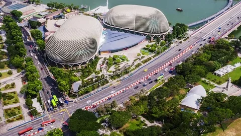 Timelapse of Singapore Skyline Video stock 79939720