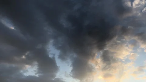 Timelapse of sky after a storm Stock Footage 93354894