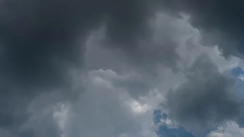 Timelapse of sky with black cloud. Stock Footage 129722241
