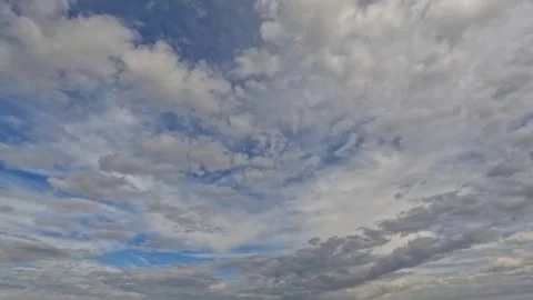 Timelapse of the sky of cloudiness - mystical background with clouds Stock Footage 308588501