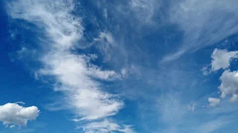 Timelapse sky clouds sunny azure Stock Footage 209159248