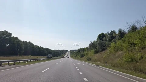 Timelapse sky clouds sunny azure  Ukraine clouds over road hyperlapse Stock Footage 209159433