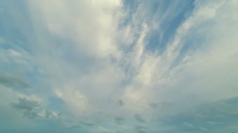 Timelapse of sky with clouds at sunset Video stock 25598717