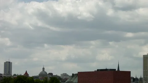 Timelapse of the sky over Katowice Stock Footage 131021250