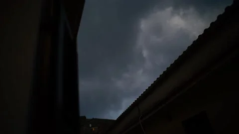 Timelapse of the sky shot from the window. Stock Footage 150106503