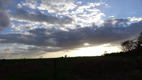 Timelapse sky sunset Video stock 76911258