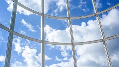 Timelapse of sky through bay window Vídeos de archivo 83148001