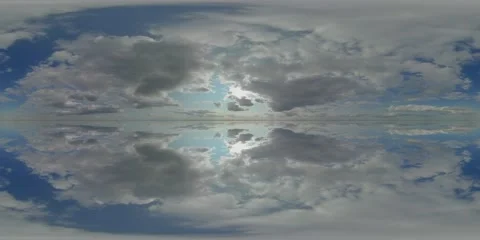 Timelapse sky view cloudy nature equirectangular cloudscape, 360 panorama Video stock 169119649