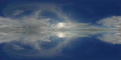 Timelapse sky view cloudy nature equirectangular cloudscape, 360 panorama Video stock 170148952