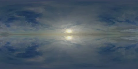 Timelapse sky view cloudy nature equirectangular cloudscape, 360 panorama Video stock 170522954