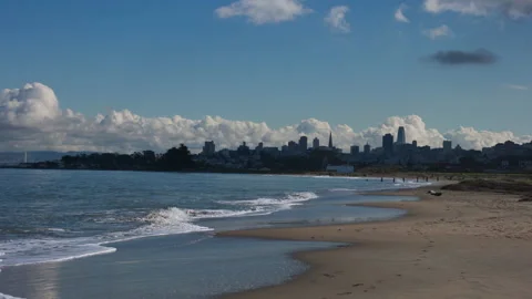 TIMELAPSE SKYLINE CHRISSY FIELD 스톡 동영상 232161220