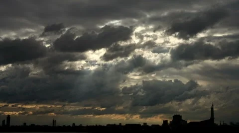 Timelapse SkyLine Stock Footage 7732326