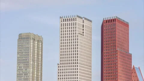 Timelapse Skyline The Hague Stock Footage 317455345